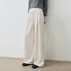 Pleated Wide-Leg Pants
