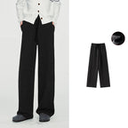 Relaxed Straight-Leg Pull-On Pants