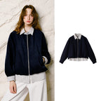 Layered-Look Zip Jacket