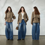Belted Flap-Pocket Jacket
