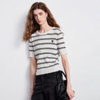 Striped Crewneck Knit Tee