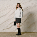 Floral-Motif Pullover Hoodie
