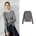 Cable-Knit Zip Cardigan