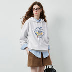 Floral Graphic Pullover Hoodie
