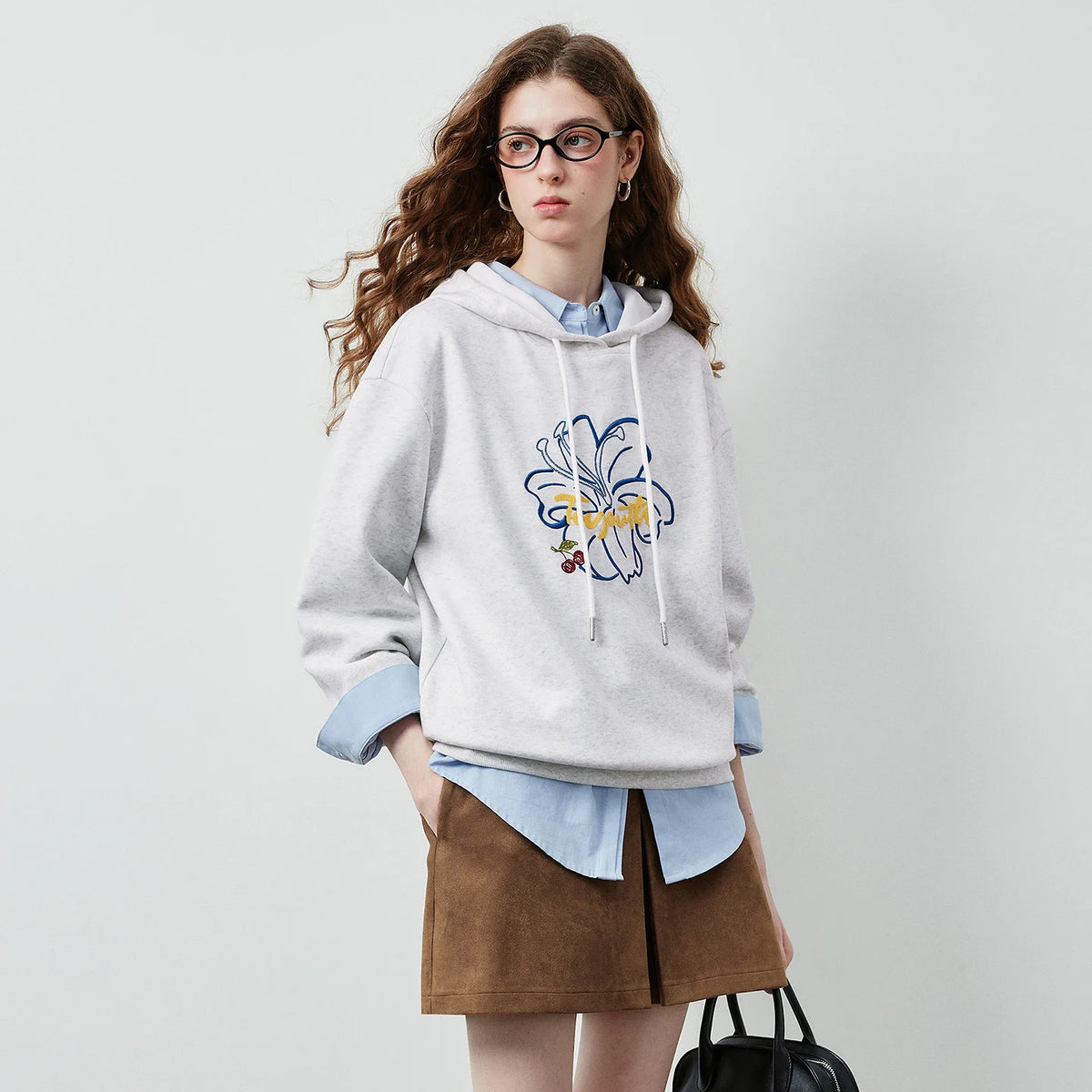 Floral Graphic Pullover Hoodie