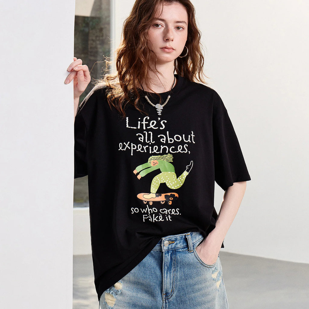 Crocodile Graphic Crewneck Tee