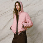 Quilted Hooded Zip Jacket
