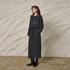 Sweatshirt and Midi Skirt Set