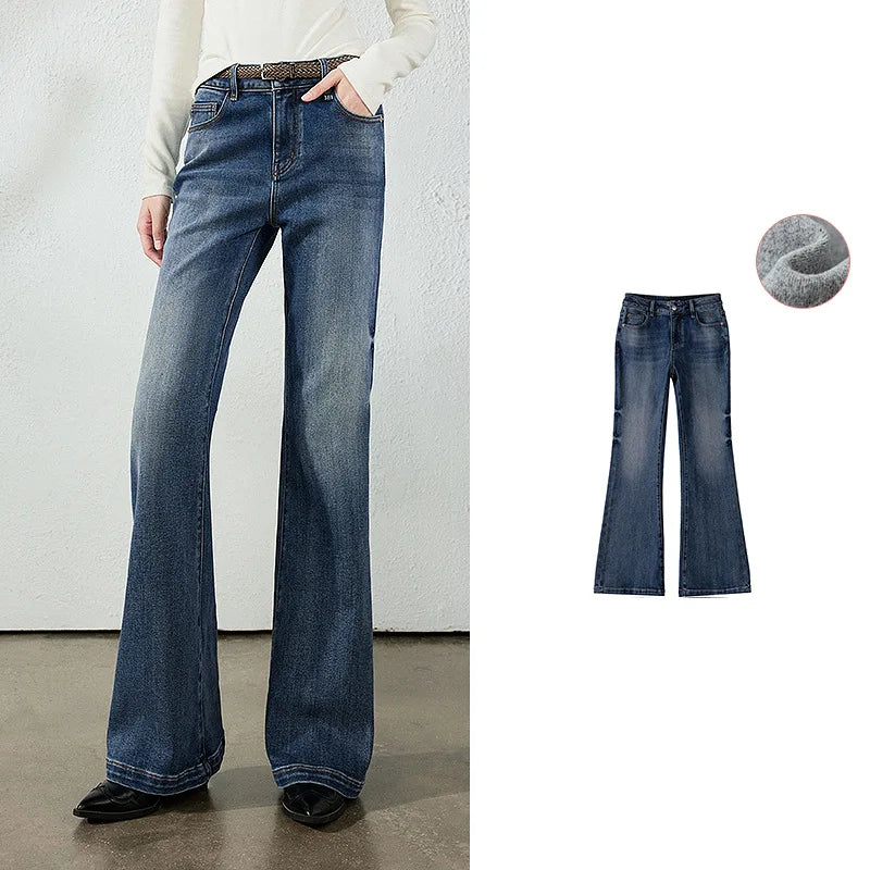 Washed Flared Jeans