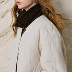 Quilted Contrast-Trim Jacket