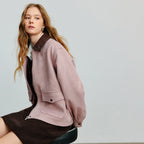 Contrast-Collar Utility Jacket