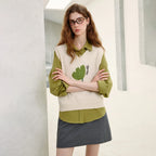 Botanical Graphic Knit Vest