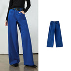 Seamed Wide-Leg Pants