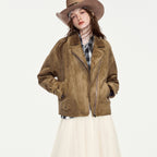 Topstitched Zip-Front Jacket