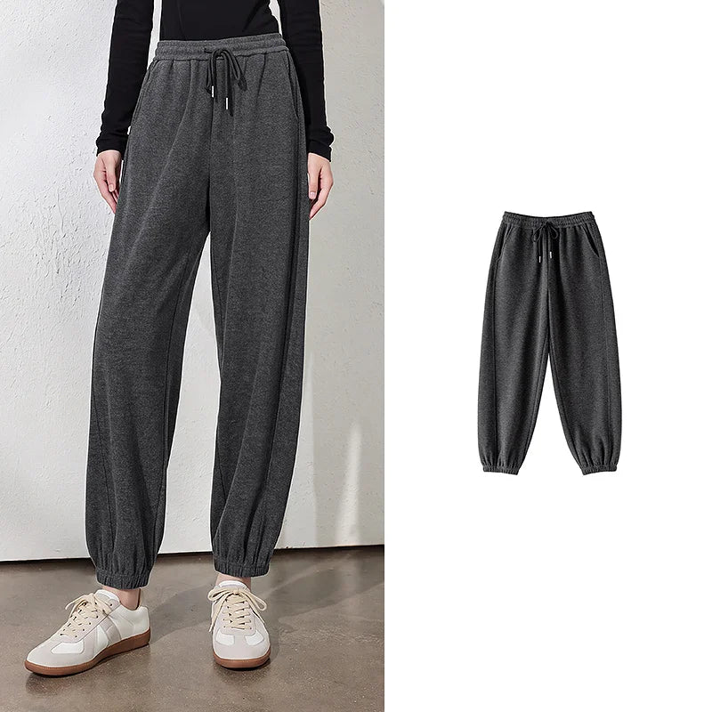 Drawstring Cuffed Jogger Pants