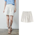 Pleated Tailored Shorts
