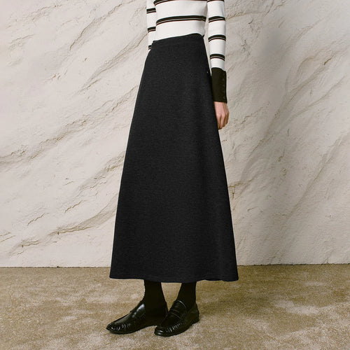 A-Line Midi Skirt