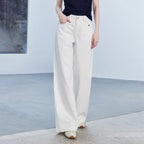 Washed Wide-Leg Jeans