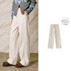 Drawstring Straight-Leg Pants