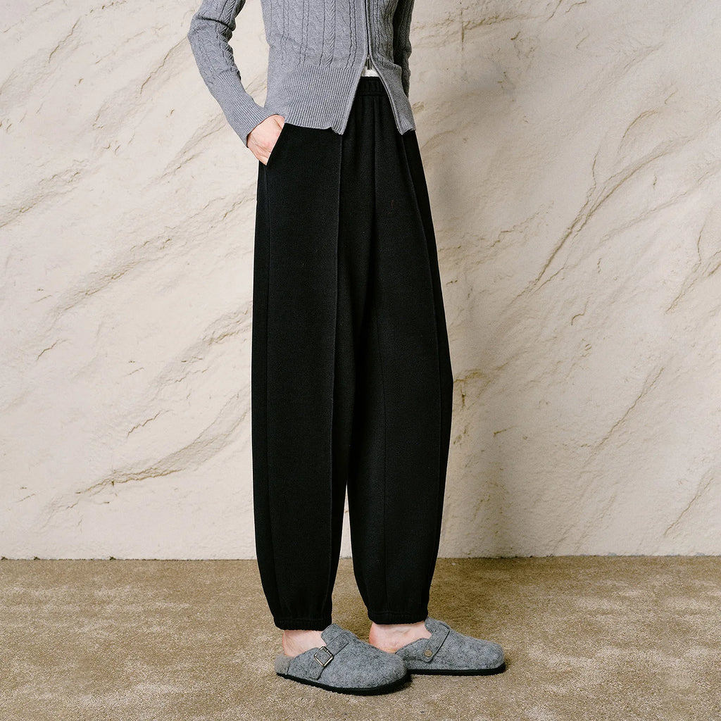 Seam-Detail Tapered Joggers