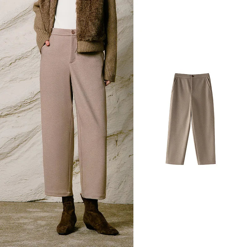 Cropped Straight-Leg Pants
