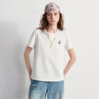 Graphic Short-Sleeve Henley Tee
