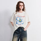 Flower Graphic Crewneck Tee