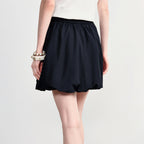 Drawstring Flared Mini Skirt