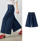 Cropped Wide-Leg Jeans