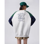 Colorblock Raglan Crewneck Sweatshirt