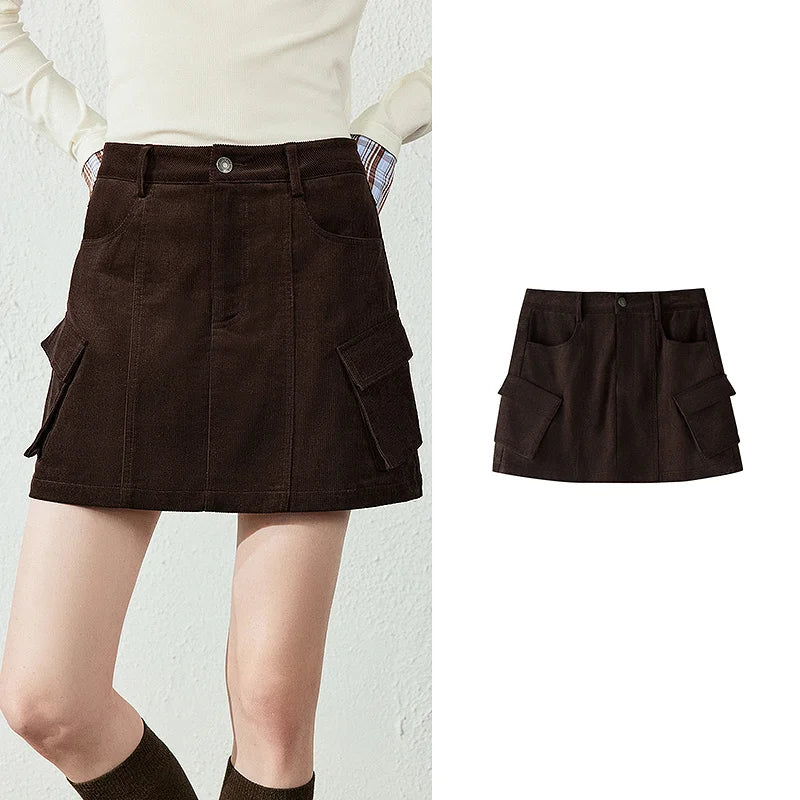 Cargo-Pocket Mini Skirt