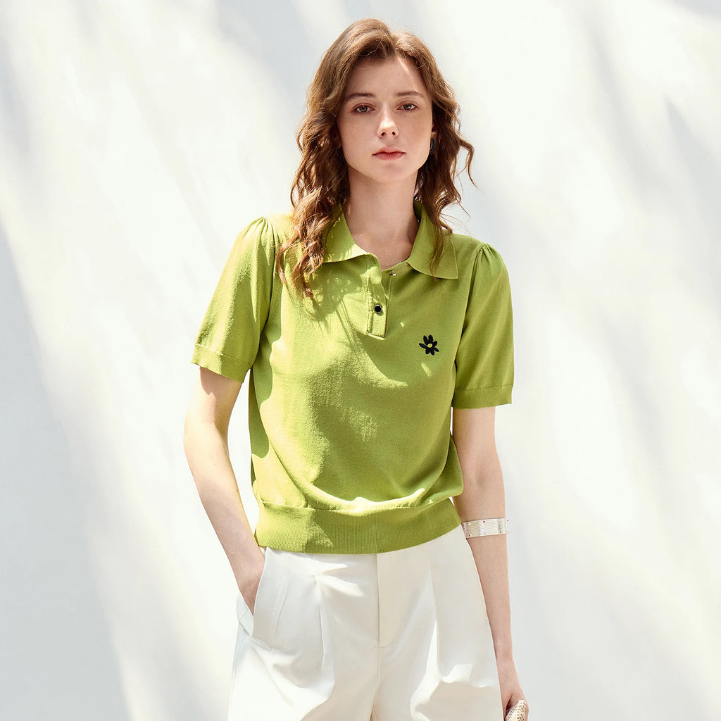 Motif-Detail Short-Sleeve Polo