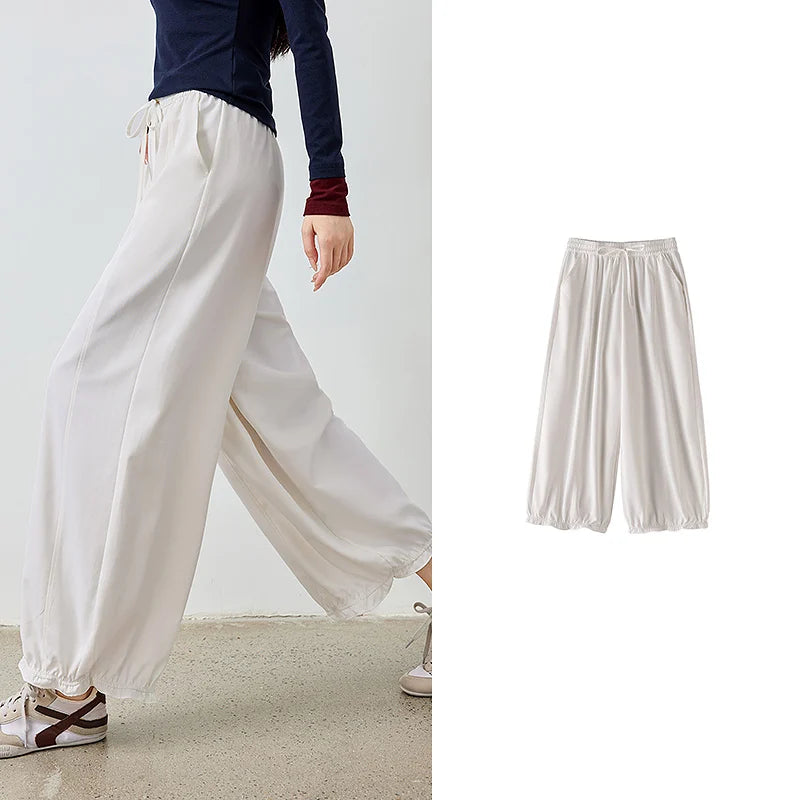 Gathered-Hem Balloon Pants
