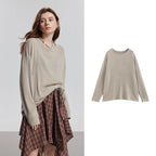 Relaxed Long-Sleeve Crewneck Tee