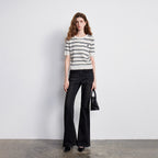 Striped Crewneck Knit Tee