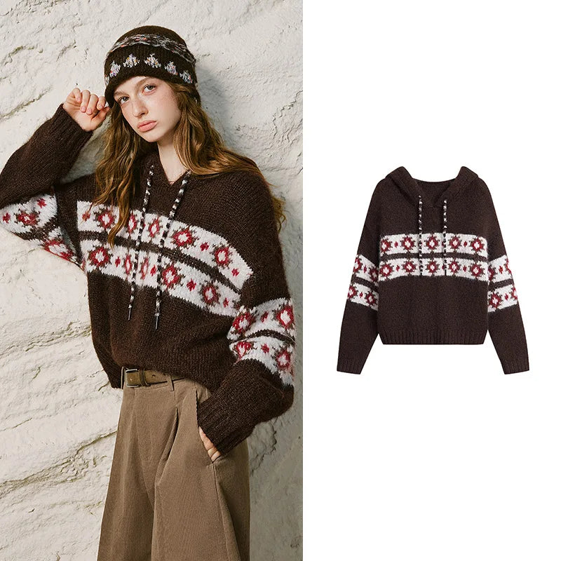 Fair Isle Zip-Neck Sweater