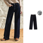Straight-Leg Washed Jeans