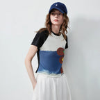Graphic Raglan-Sleeve Tee