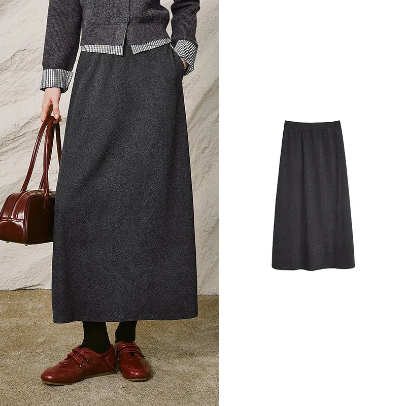 A-Line Midi Skirt