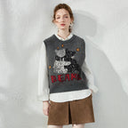 Bear Graphic Knit Vest
