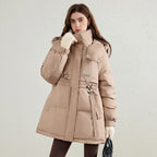 Drawstring Hooded Puffer Jacket