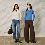 Cable-Knit Zip-Neck Sweater