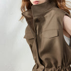 Drawstring Utility Waistcoat