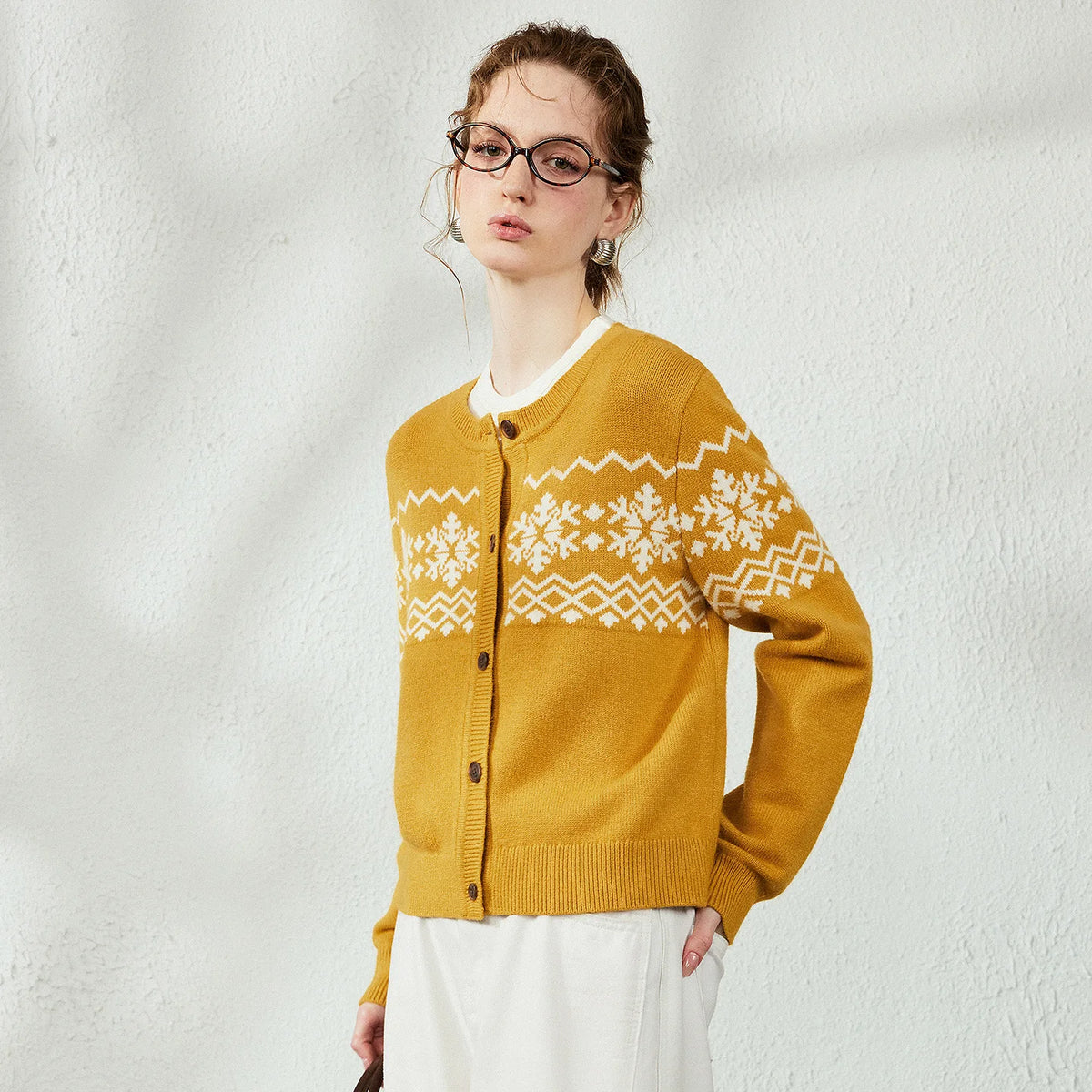 Fair Isle Knit Cardigan