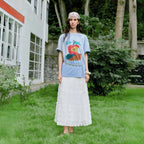 Apple-Graphic Crewneck Tee