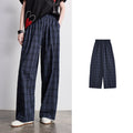Plaid Wide-Leg Pants