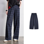 Plaid Wide-Leg Pants