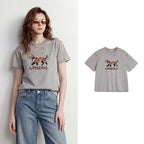 Dog Graphic Crewneck Tee
