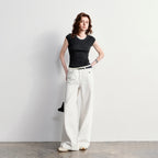 Boat-Neck Sleeveless Knit Top