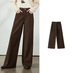 Seamed Wide-Leg Pants